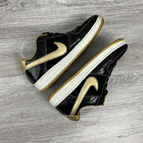 NIKE Vintage Rare Men’s Size 9 Black & Gold Low cut Air Force Sneaker From Japan main image 10